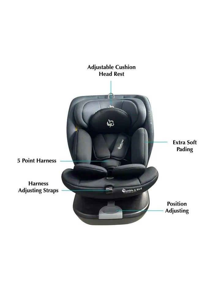 All In One Isofix Car Seat - Grey