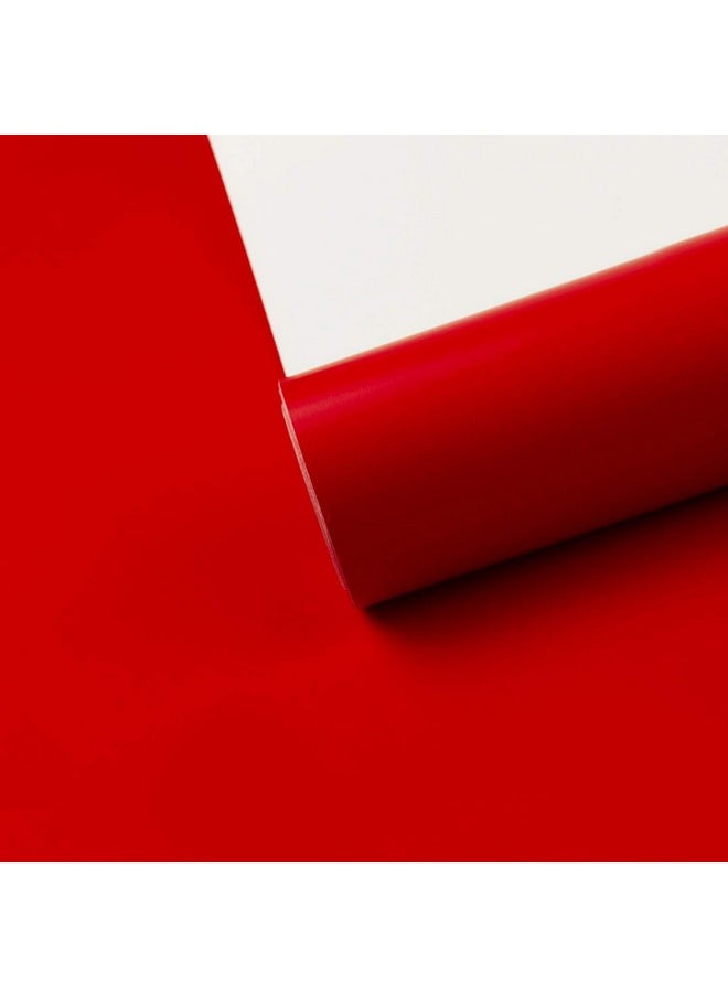 Red Wrapping Paper Solid Color For Wedding, Birthday, Shower, Congrats, And Holiday - 30 Inches X 32.8 Feet