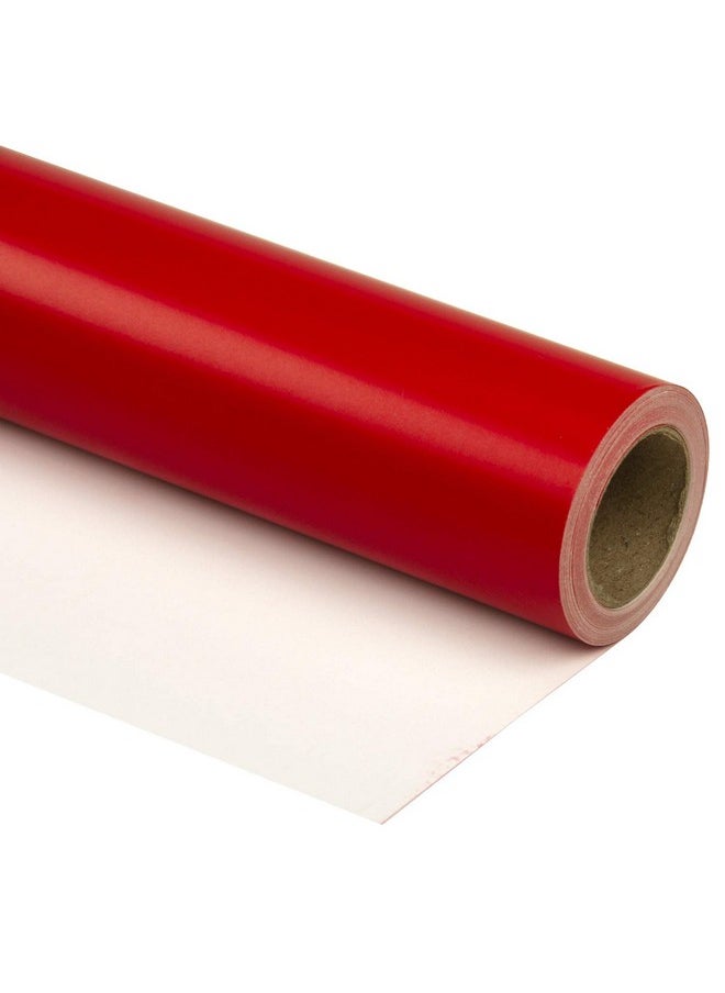 Red Wrapping Paper Solid Color For Wedding, Birthday, Shower, Congrats, And Holiday - 30 Inches X 32.8 Feet