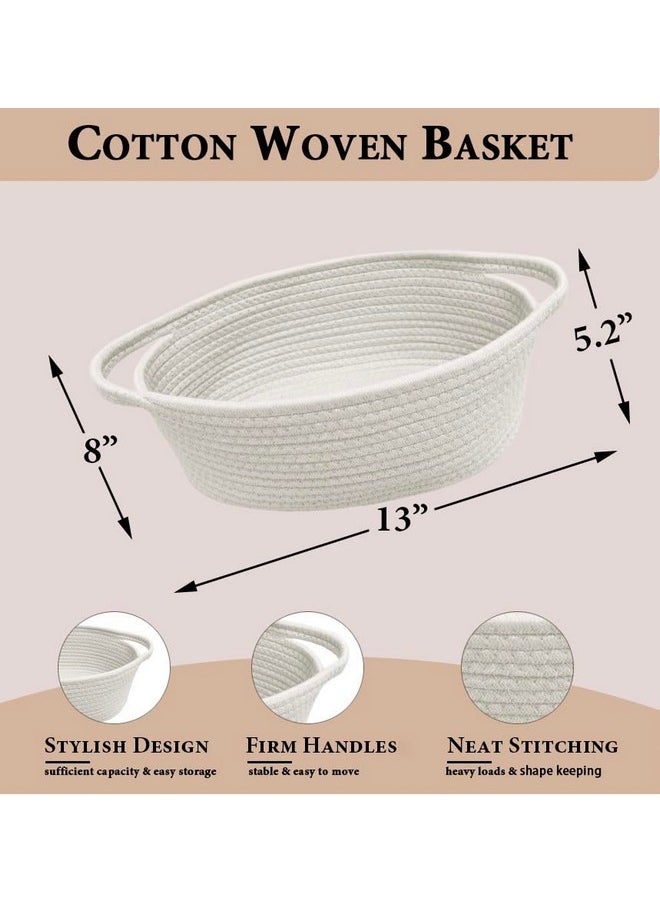 White Woven Basket - 13