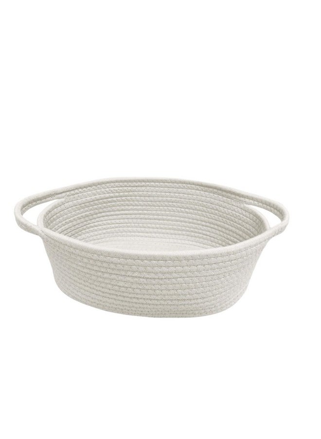 White Woven Basket - 13