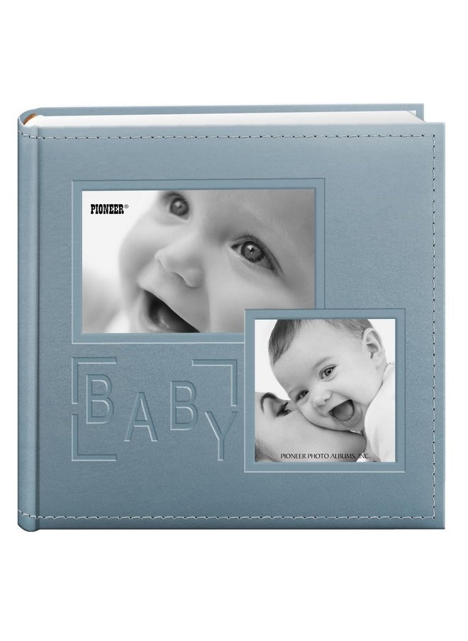 Da-200Colb/B 200-Pocket Embossed Baby Leatherette Frame Cover Album For 4 By 6-Inch Prints, Blue