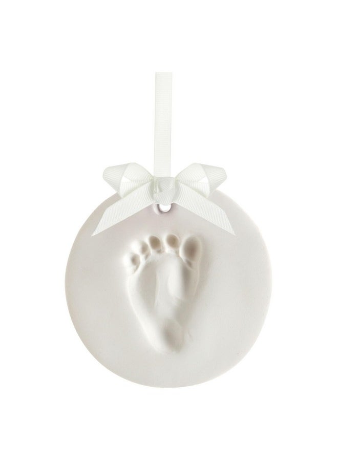 Diy No Mess Hanging Christmas Ornament Keepsake Kit, Baby Hand And Footprint Keepsake, Classic Nursery Decor, Ideal Gender Neutral Gift, Baby'S First Christmas, White