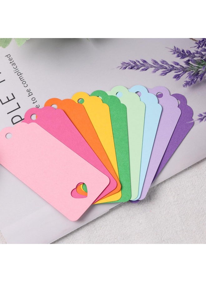 80Pcs Kraft Paper Gift Tags, 10 Colors Hollow Heart Tags With String Colorful Blank Tags For Party Favors Baby Shower Favors Wedding And Crafts Decoration