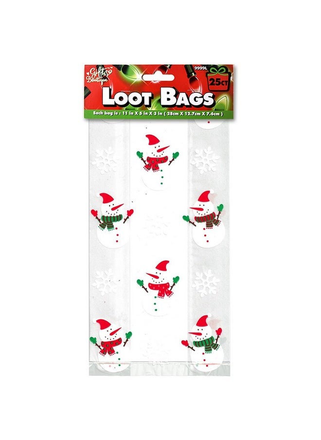 Christmas Gift Bags For Holiday Gifts - Cellophane Goodie Treat And Party Favor Bag With Twist Ties (150 Pack)