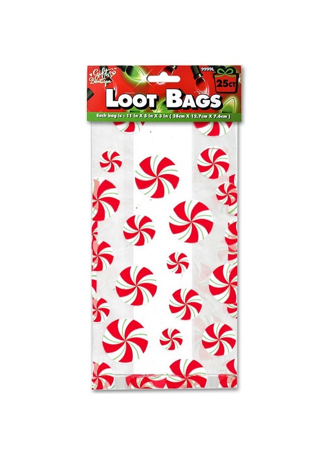 Christmas Gift Bags For Holiday Gifts - Cellophane Goodie Treat And Party Favor Bag With Twist Ties (150 Pack)