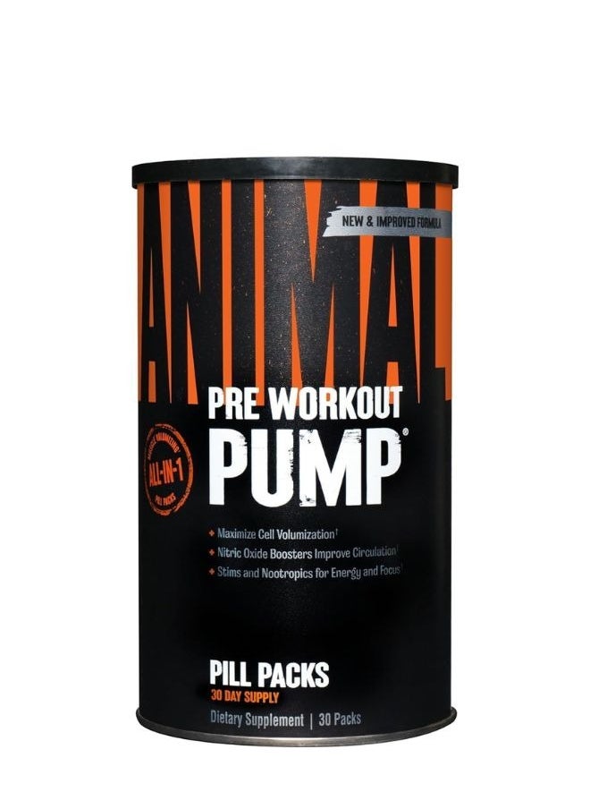 Universal Nutrition Animal Pump, Pack of 30