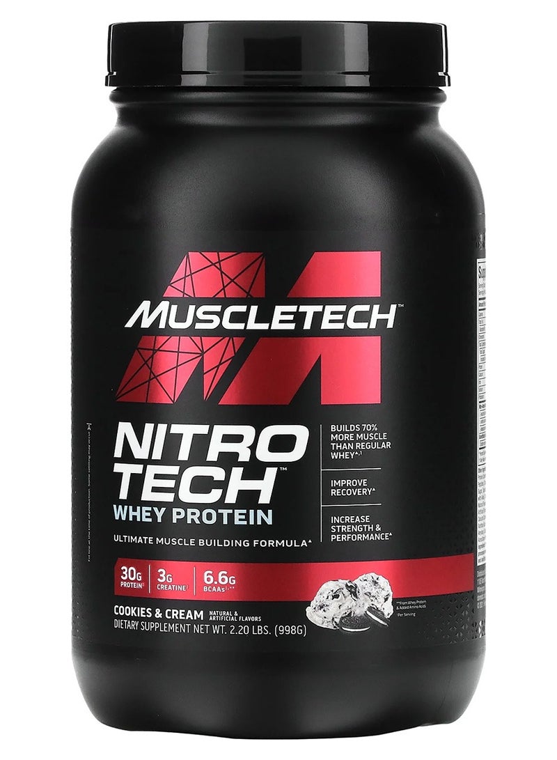 Nitro Tech Whey Protein Cookies And Cream 998G