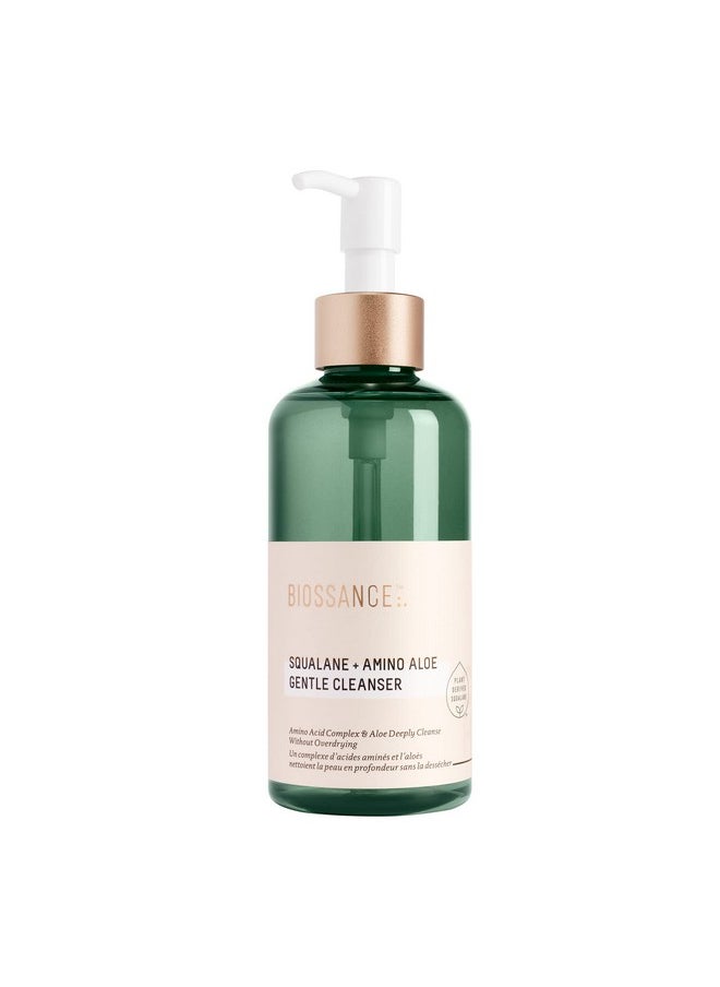 Squalane + Amino Aloe Gentle Cleanser. Foaming Gel Face Wash To Deeply Clean Pores And Remove Makeup. Hydrating, Non-Stripping Formula (6.76 Fl Oz)