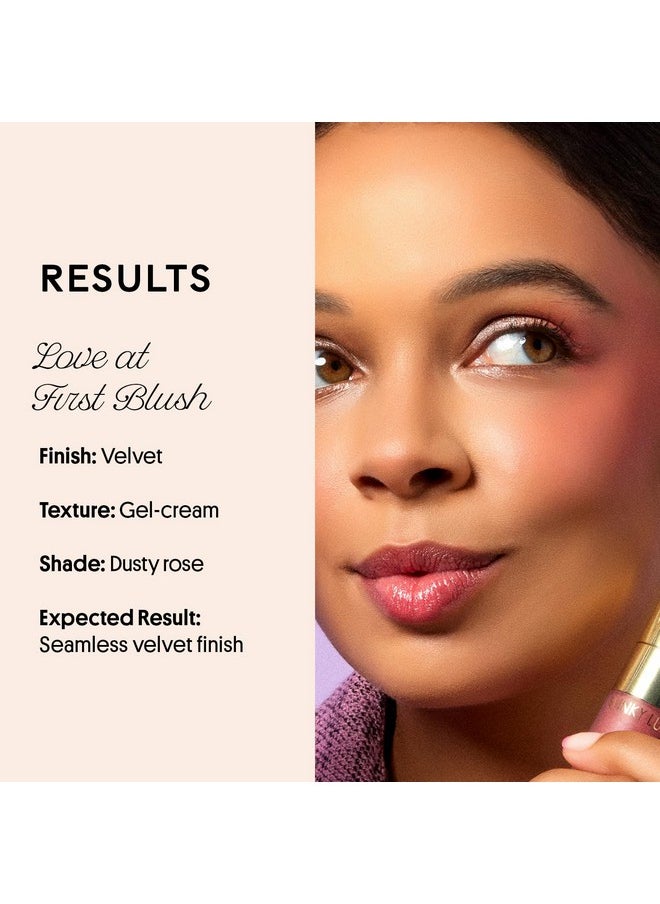 Cheeky Rose Liquid Blush, Gel Cream Blush Wand, Blendable & Buildable Pigment, Long Lasting Weightless Velvet Finish, Dusty Rose Blush, Noble