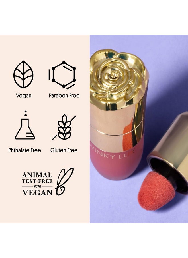 Cheeky Rose Liquid Blush, Gel Cream Blush Wand, Blendable & Buildable Pigment, Long Lasting Weightless Velvet Finish, Dusty Rose Blush, Noble