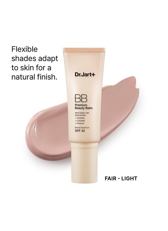 Premium Bb Tinted Moisturizer With Spf 40 And Niacinamide | Bb Cream | Korean Skin Care, Fair-Light, 1.35 Fl Oz