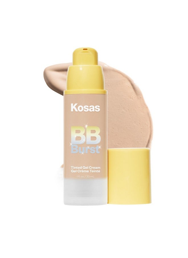 Bb Burst Tinted Face Gel Cream - Supports Healthy Collagen, Smoothes Skin, Hydrates & Moisturizes - Lightweight Buildable Coverage - Light Medium Neutral Warm 20, (1 Oz/30 Ml)