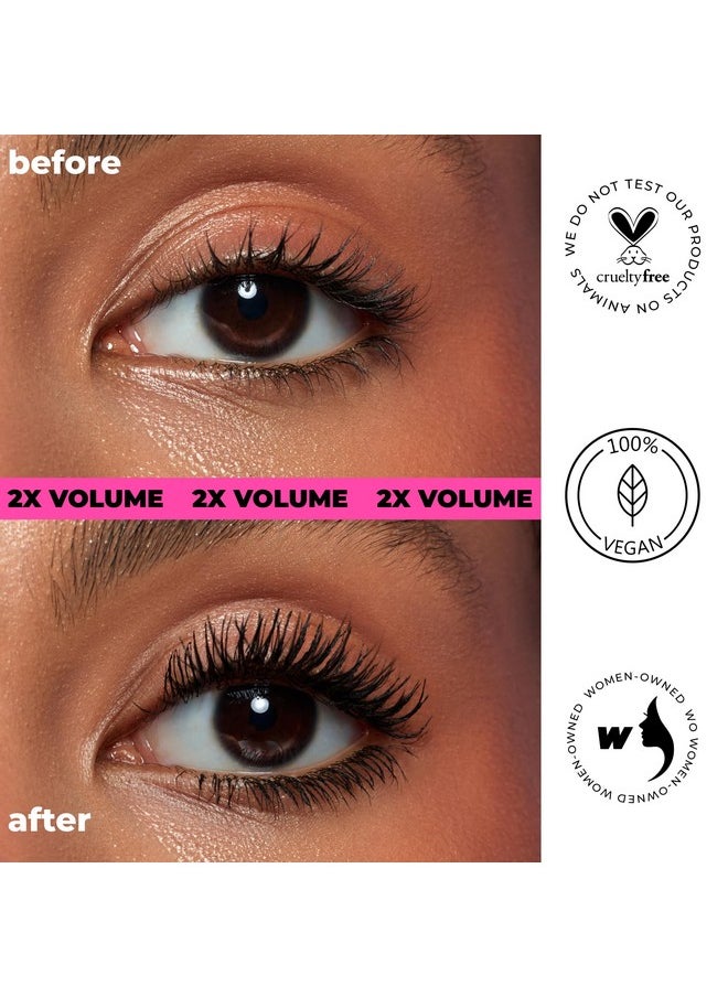 Cult Lift & Volume Mascara - Volumizing & Lifting, Smudge-Proof, Flake-Free, Deep Black Pigment Mascara - 401