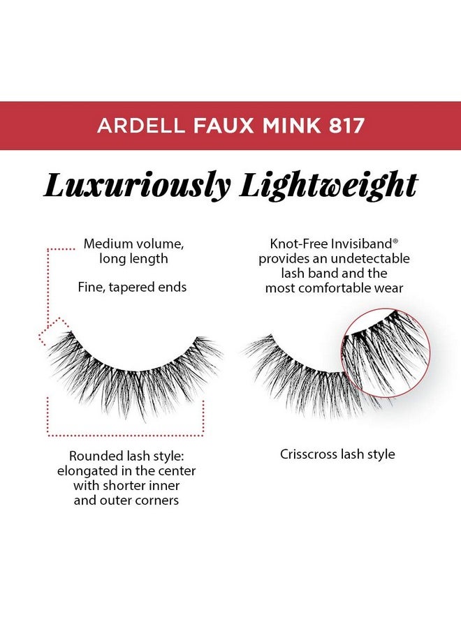 False Lashes Faux Mink 817 Multipack, 4 Pairs X 2 Pack