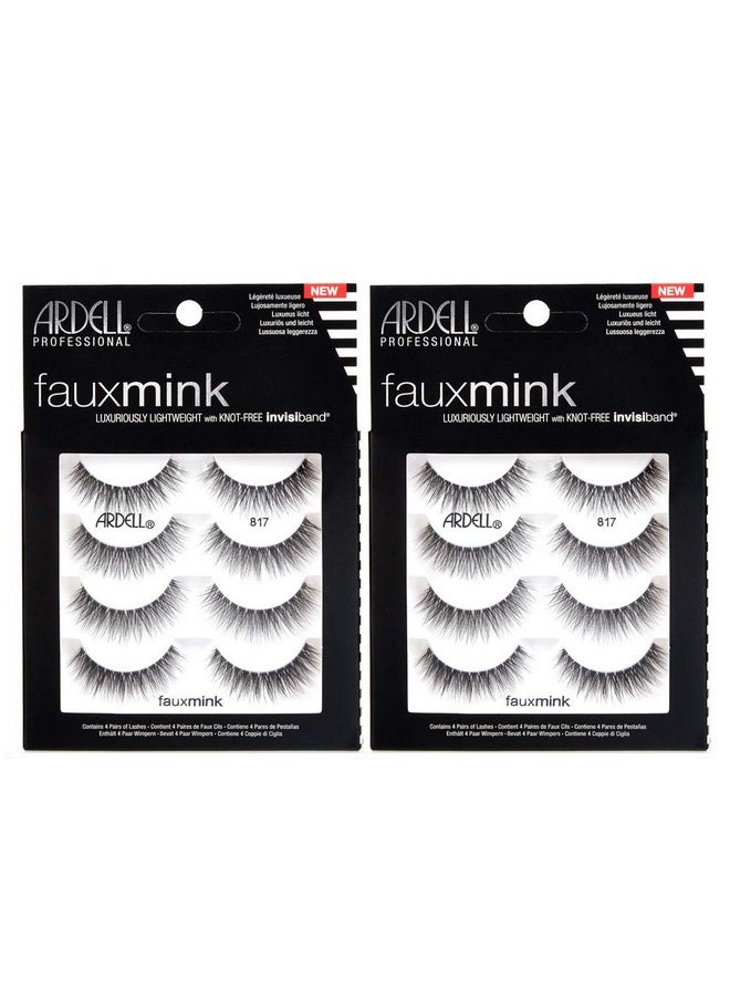 False Lashes Faux Mink 817 Multipack, 4 Pairs X 2 Pack