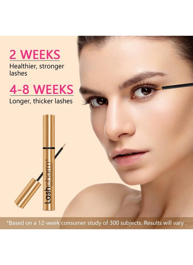 Lash Enhancing Serum, Women'S Advanced Cosmetics, Eyelash Growth Serum, Promote Longer, Fuller, And Denser Eyelashes, Fast And Effective (Gold, Eyelash Serum - 3Ml)