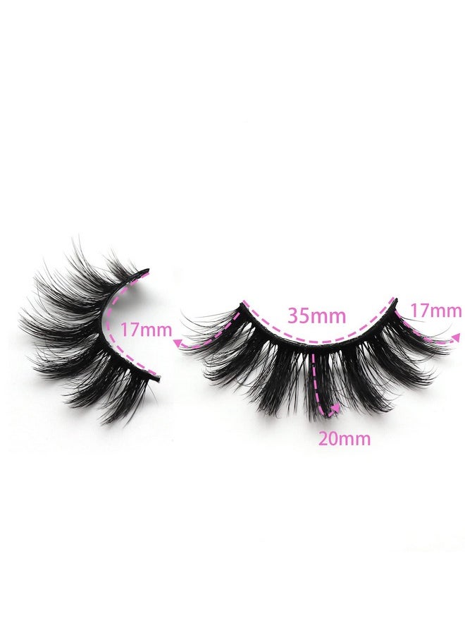 False Eyelashes 3D Faux Mink Lashes Fluffy&Wispy False Lashes For Daily Use, 5 Pairs Glam Eye Lashes Pack | 3D07