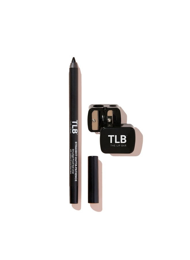 | Straight Line Eyeliner + Sharpener Kit | Easily Glides For Simple Application | Long-Lasting, Waterproof And Smudge-Proof | Infused With Jojoba Oil | Black