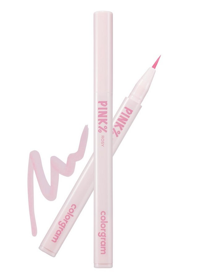 Shade Re-Forming Brush Liner 04 Pink | Silky-Smooth Soft Long-Lasting Eyeliner, Point Eye Makeup, Smudgeproof, All Day Wear Party Makeup