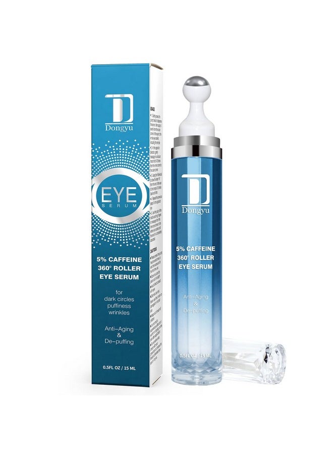 Caffeine Eye Cream For Dark Circles: Under Eye Cream Morning Skincare - Daily Eye Serum For Eyelids Puffiness (Formula Upgraded)