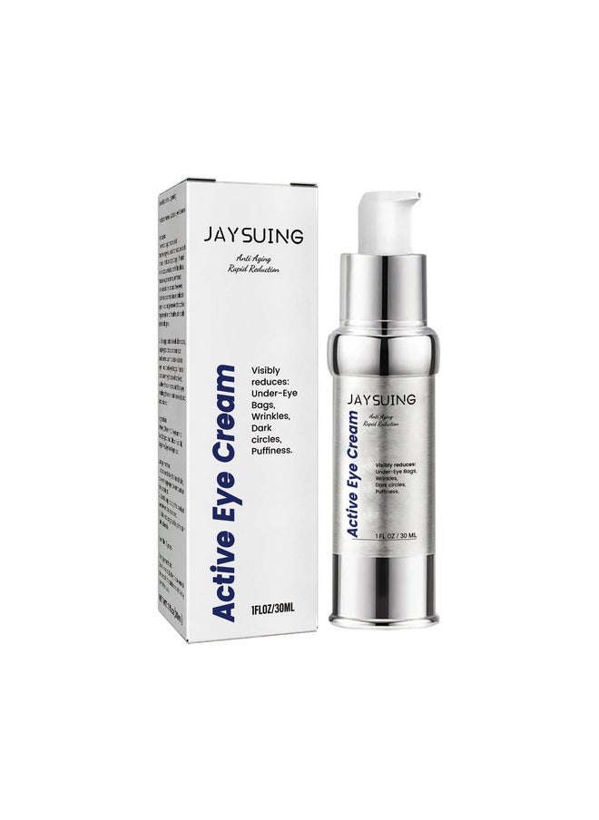 Under Eye Cream For Puffiness & Bags,Active Eye Serum For Dark Circles And Puffiness,Under Eye Caffeine Eye Serum Reduce Wrinkles (30Ml)