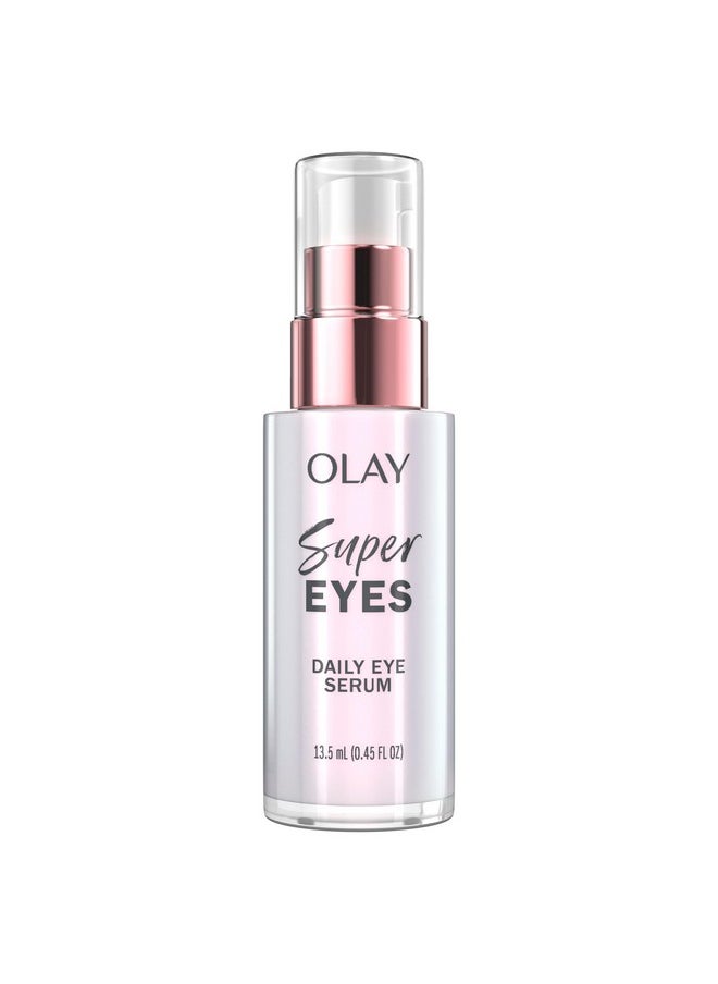 Super Eye Daily Serum, 0.45 Fl Oz, 5-In-1 Eye Serum With Vitamin C And Niacinamide To Brighten, Depuff, And Smooth