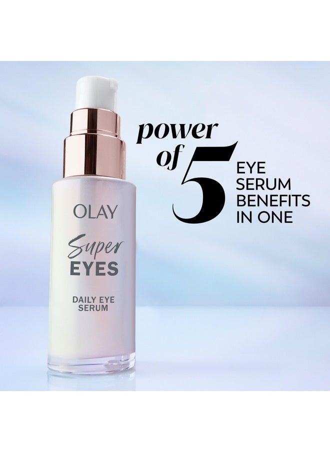 Super Eye Daily Serum, 0.45 Fl Oz, 5-In-1 Eye Serum With Vitamin C And Niacinamide To Brighten, Depuff, And Smooth