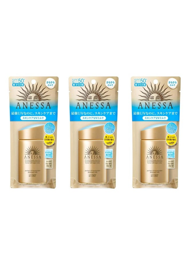 Perfect Uv Sunscreen Skincare Milk A Spf50+ Pa++++ 60Ml (3Pc Set)