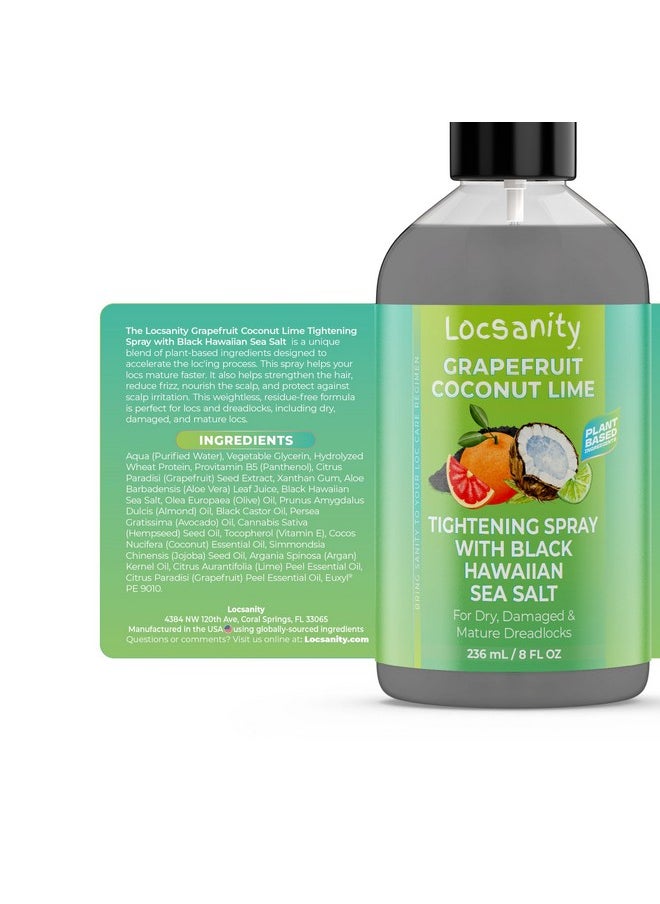 Grapefruit Coconut & Lime Moisturizing And Tightening Spray Mist W/Black Hawaiian Sea Salt