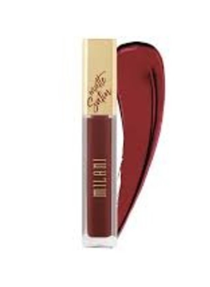 Milani Amore Satin Matte Lip Crème - Shade  Elegant | Long-Lasting, Lightweight, Velvet-Matte Finish | Hydrating, Full-Coverage Liquid Lipstick