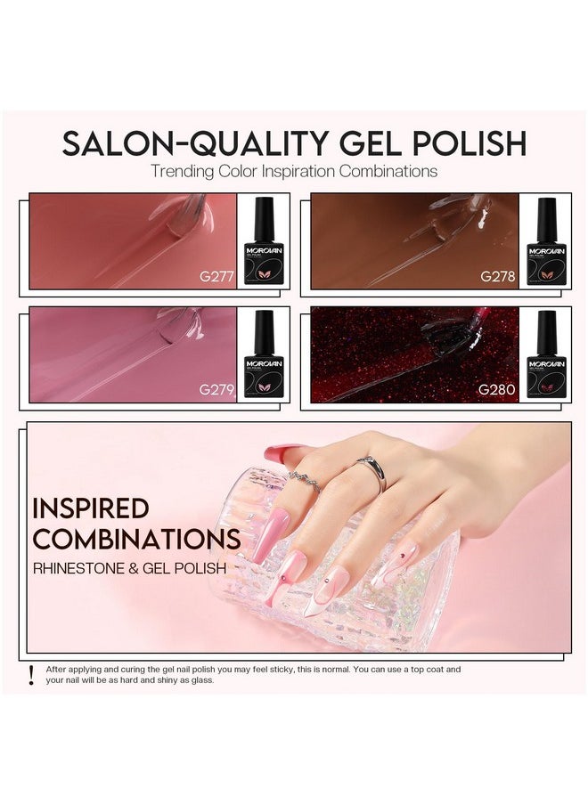 Acrylic Nail Kit For Beginners: Professional Nail Kit Acrylic Nail Set With U V Lamp With Everything Gel Polish Starter Kit With Glitter Acrylic Powder Nail Kit Gift Home Salon
