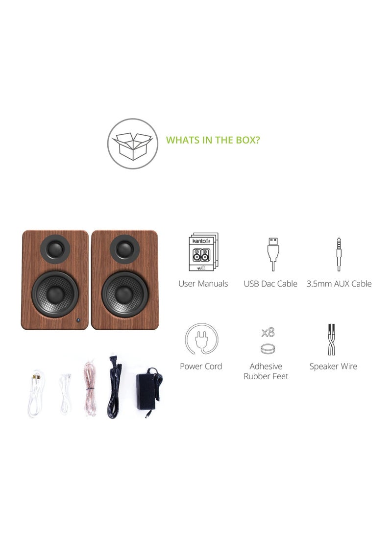 Kanto YU2 PC Gaming Desktop Speakers | 3