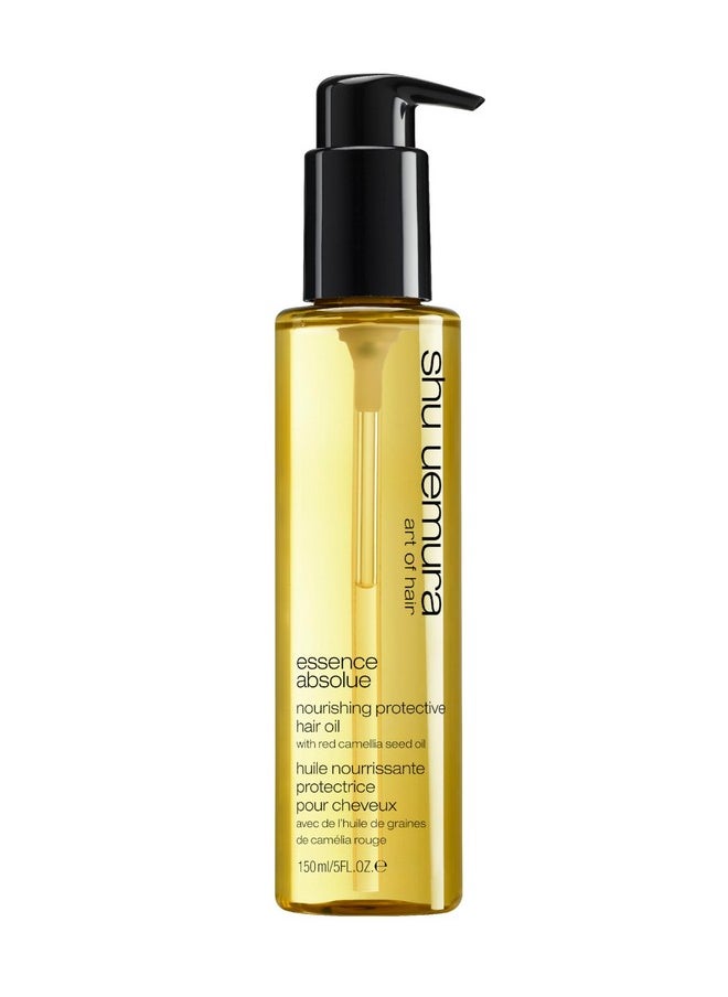 Shu Uemura Essence Absolue Nourishing Protective Hair Oil | Lightweight Multi-Benefit Hair Oil | Hydrates And Reduces Frizz | With Heat Protection | Japanese Camellia Oil | All Hair Types | 150 Ml