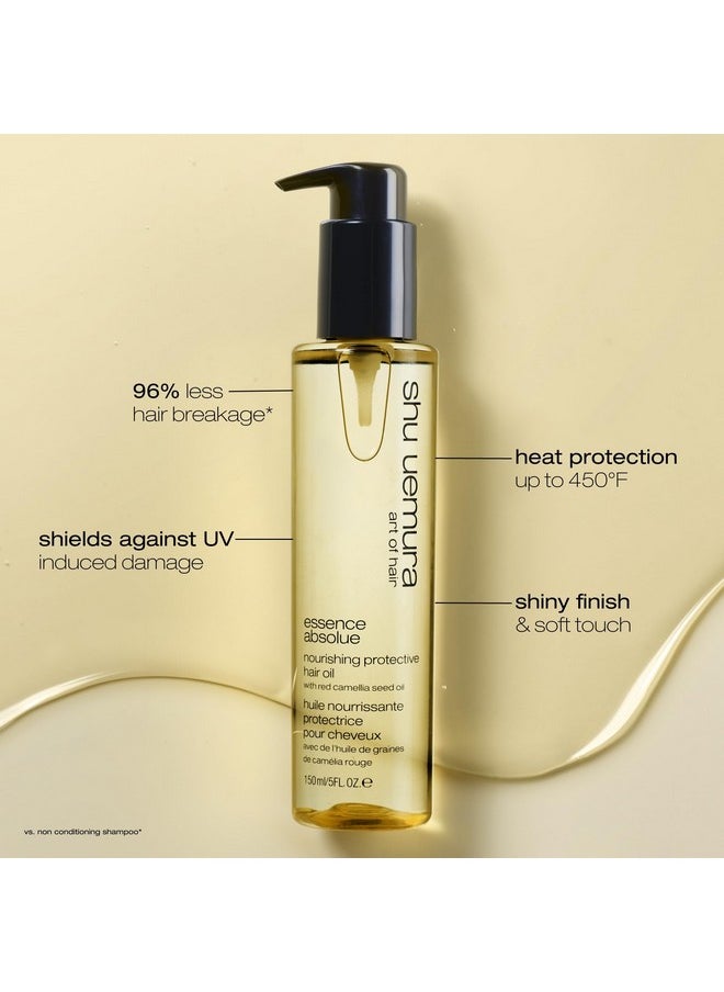 Shu Uemura Essence Absolue Nourishing Protective Hair Oil | Lightweight Multi-Benefit Hair Oil | Hydrates And Reduces Frizz | With Heat Protection | With Japanese Camellia Oil | All Hair Types | 50 Ml