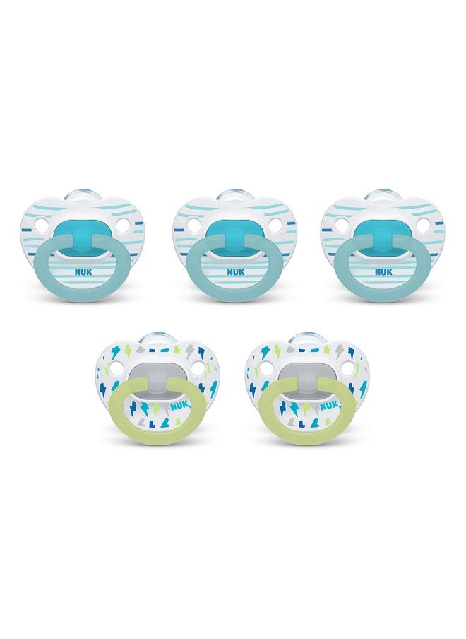 Orthodontic Pacifiers, 6-18 Months, 5-Pack