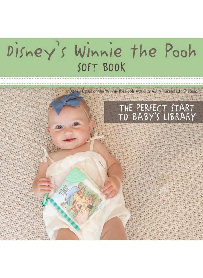 Winnie The Pooh Soft Book With On The Go Clip, 5 Inches