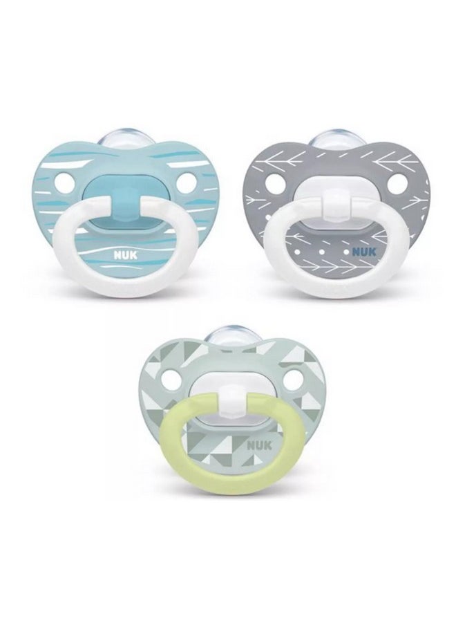 , Orthodontic Pacifier Neutral, Glows In The Dark, 18-36 Month Value Pack, 3 Count