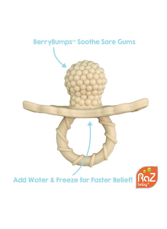 Razbuddy Razberry Teether/Pacifier Holder W/Removable Baby Teether Toy - 0M+ - Bpa Free (Sloth)