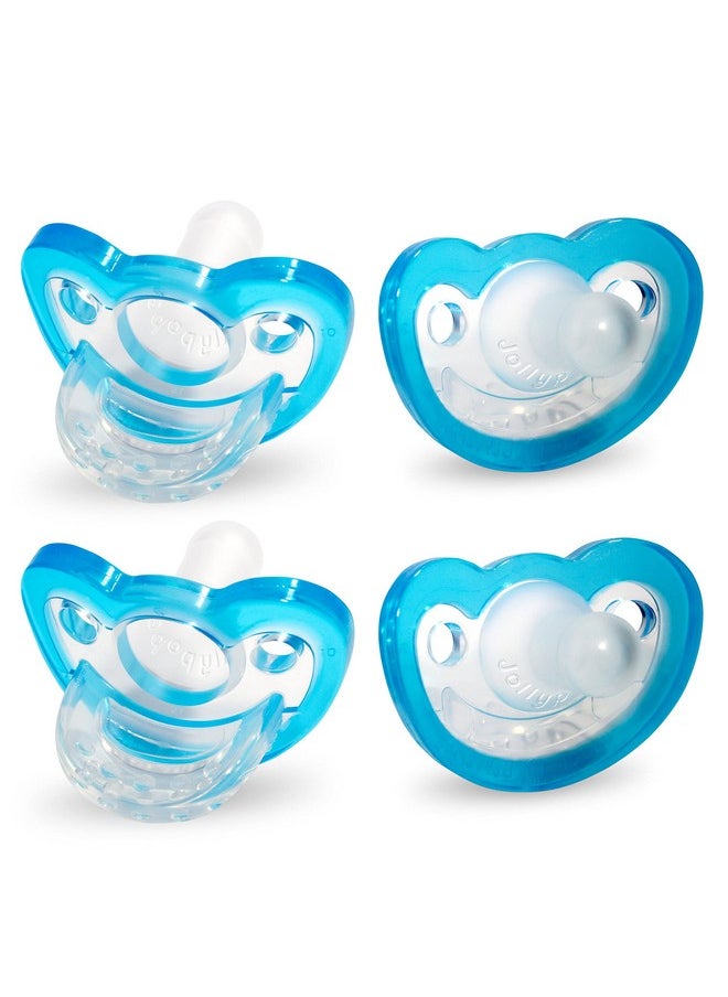 Jollypop Baby Pacifier Newborn, 3M+ (Blue, 4)