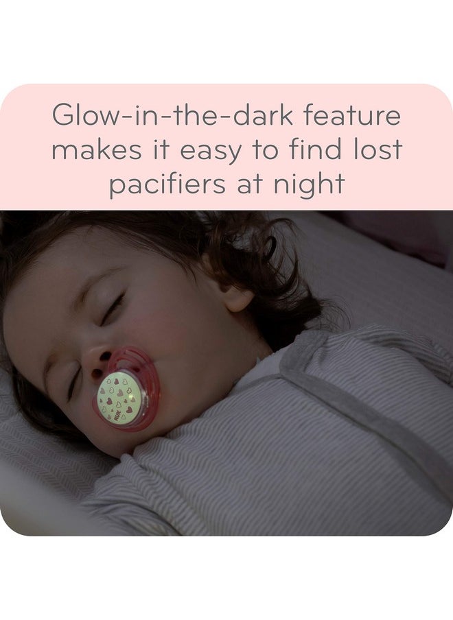 Airflow Glow-In-The-Dark Pacifiers, Baby Boys, 0-6 Months, 2 Pack, 0.09 Pounds