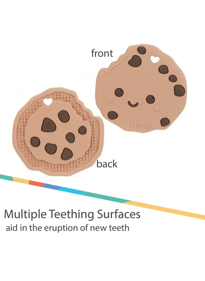 All Silicone Chocolate Chip Cookie Teether - 3+ Months