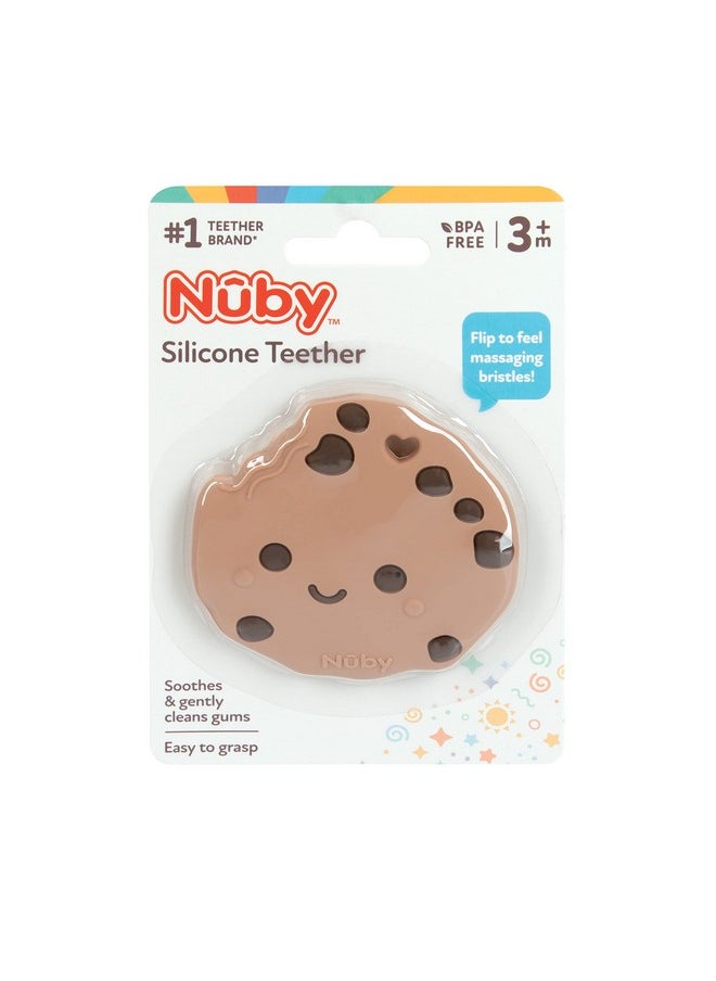 All Silicone Chocolate Chip Cookie Teether - 3+ Months