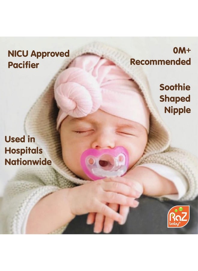 Sloth Razbuddy Stuffed Animal Pacifier Holder For Newborns & Up, Made In The Usa, Detachable Orthodontic Jollypop Pacifier, Medical-Grade 100% Bpa-Free Silicone, Baby Shower Gift -0 Months+