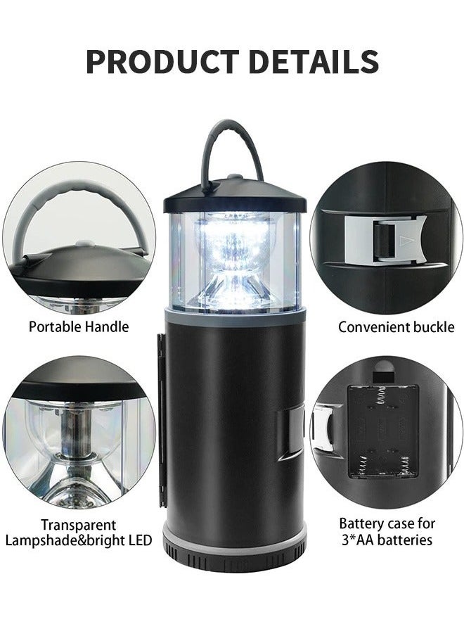 2 in 1 LED Camping Lantern with Tool Kits, Battery Operated 11 PCS Tools, Portable Emergency Light for Storm Outages Your House Car Workbench