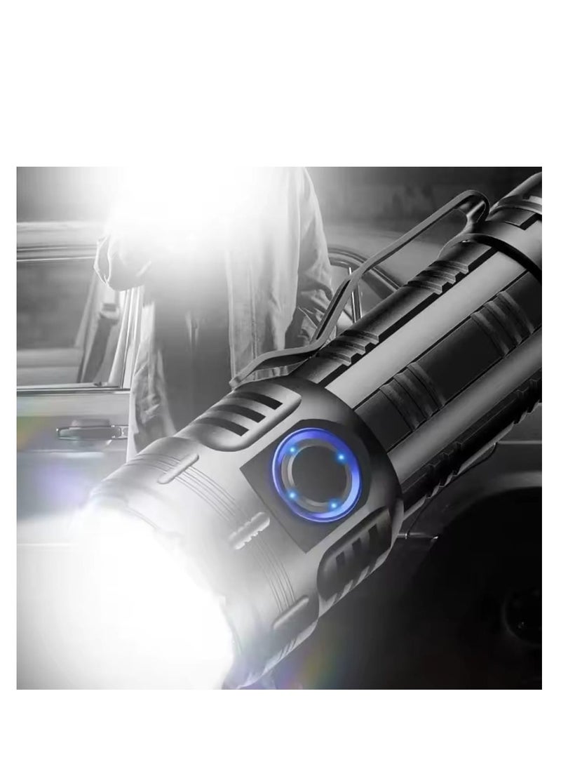 High Power Led mini Flashlight USB Rechargeable Torch Light Long Shot 30W Ultra Powerful Flashlight for Outdoor Camping Hiking