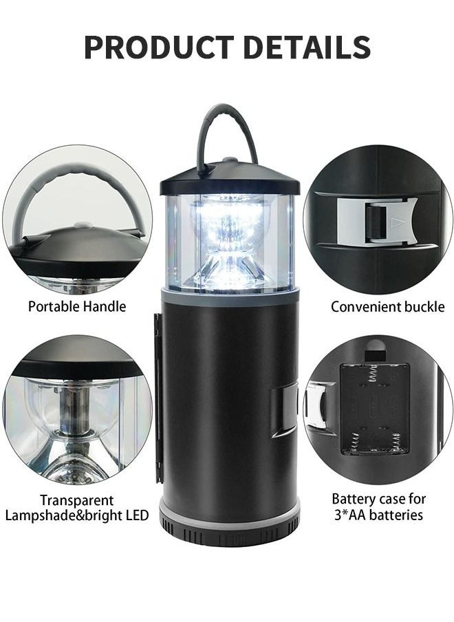 2 in 1 LED Camping Lantern with Tool Kits, Battery Operated 11 PCS Tools Kit, Portable Emergency Light for Storm Outages Your House Car Workbench