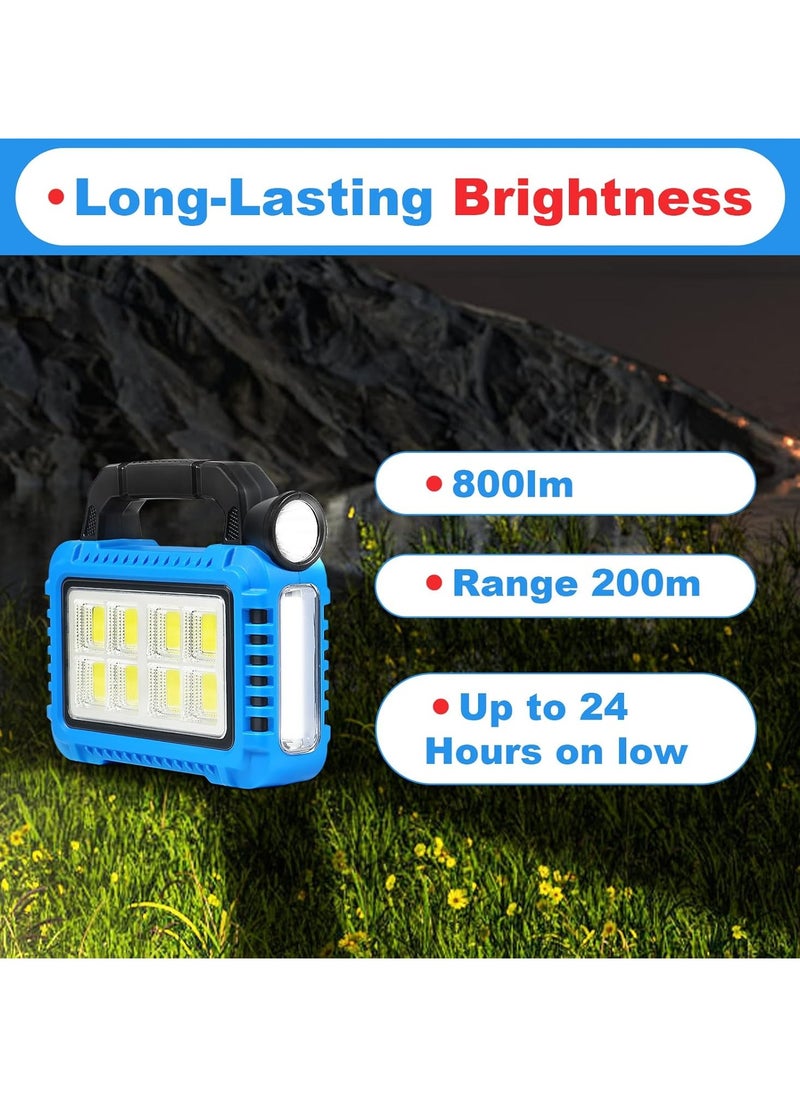 Solar Camping Lantern USB Rechargeable For Power Outages LED Light Lantern Flashlights For Hurricane Supplies Emergency Waterproof Charging For Device