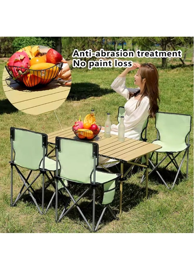 Portable Aluminum Folding Camping Table - 95 cm x 57cm x 50cm