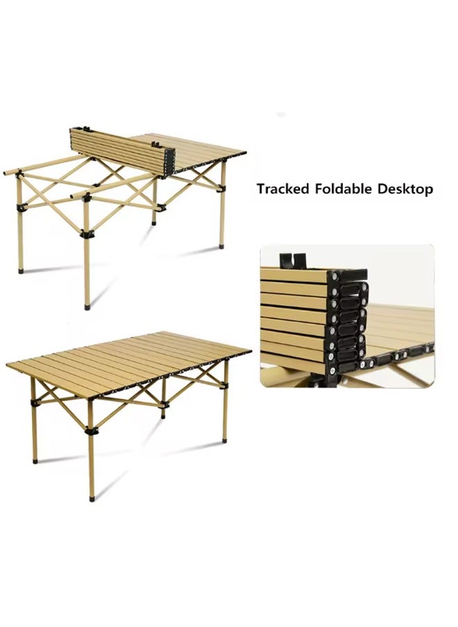 Portable Aluminum Folding Camping Table - 95 cm x 57cm x 50cm